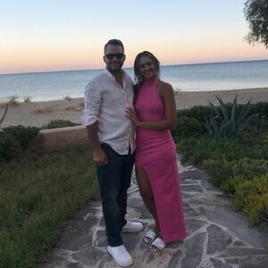 Asymmetrical‎ pink Maxi Dress Size Small